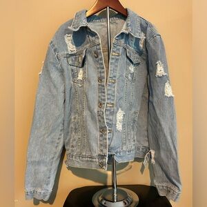Ripped Jean Jacket